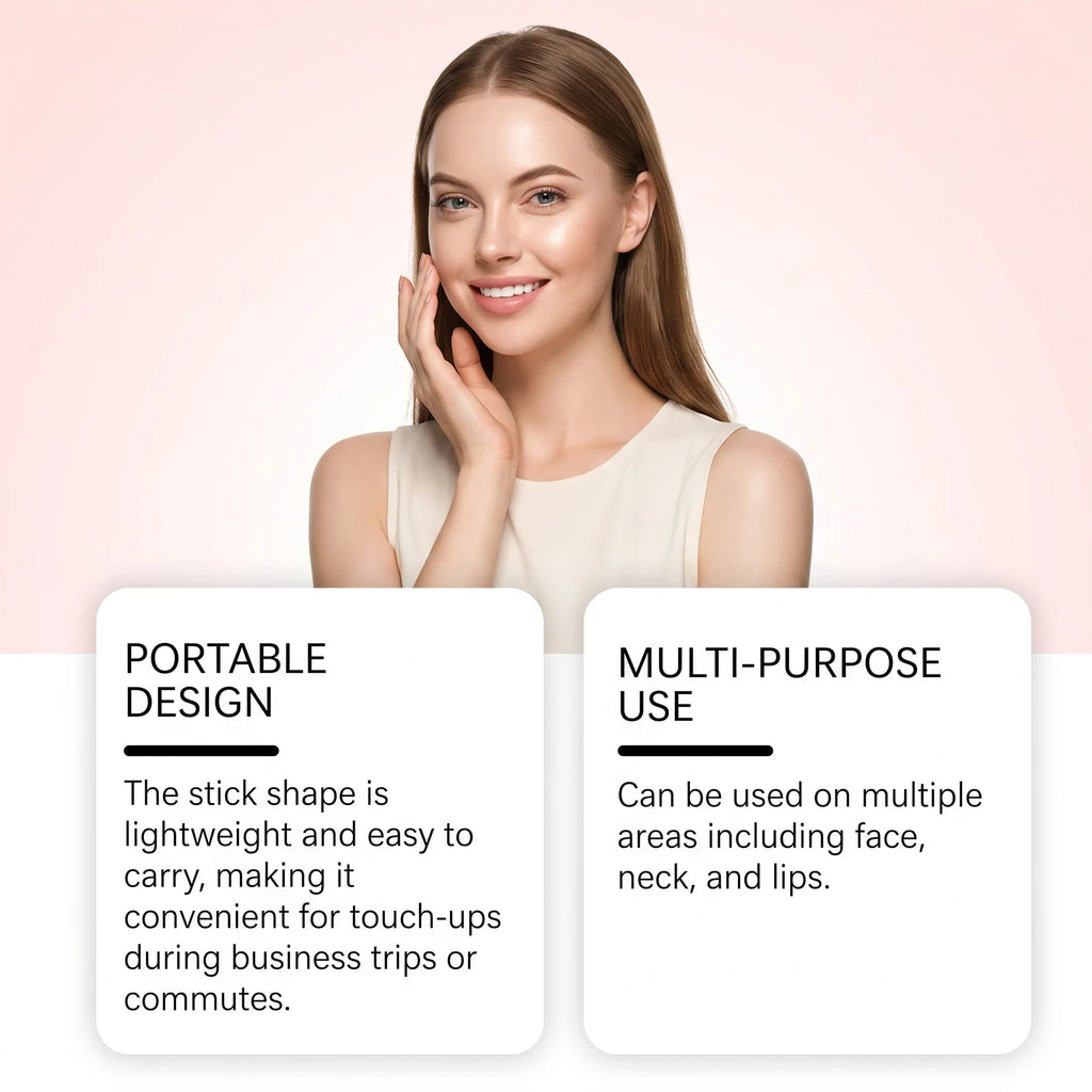 PDRN Pink Collagen Volume Multi Balm Stick Plumping Revitalize Skin Brighten Smooth Fine Lines for Face,Neck,Under Eyes,Lip Care