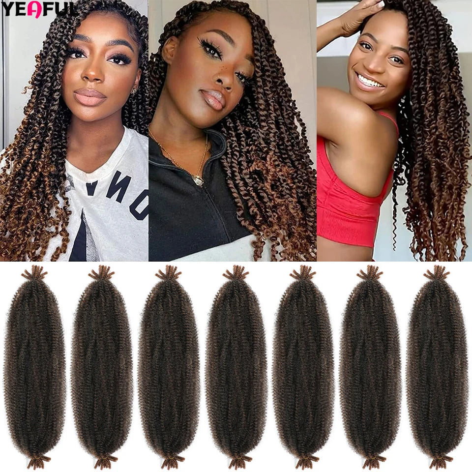 1-8 Packs Ombre Marley Twist Braiding Hair Twisted UP Kinky Twist Hair Springy Afro Twist Hair Marley Hair Extensions For Twists