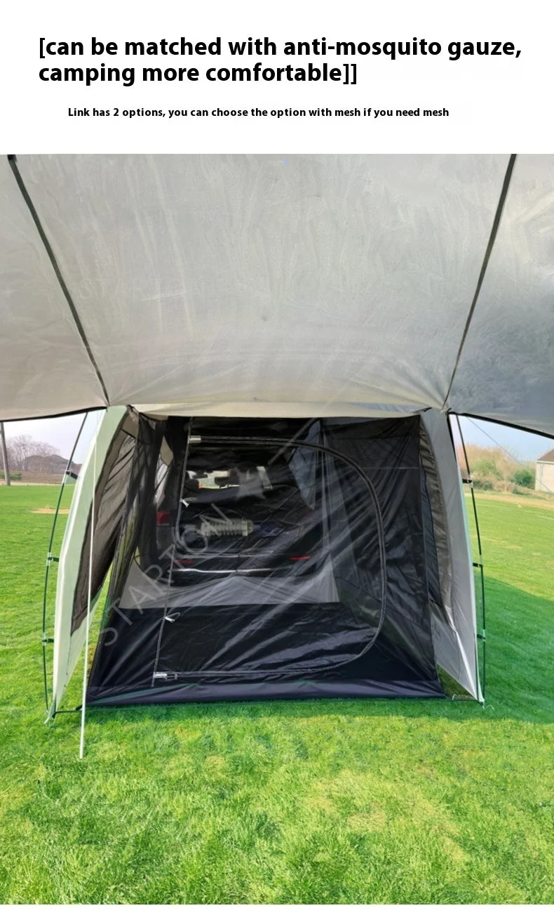Portable Waterproof SUV Tail Tent Lohascamping Car box docking tent  3-4 people Dome tent Sunshade Tunnel style tent,Large tent,