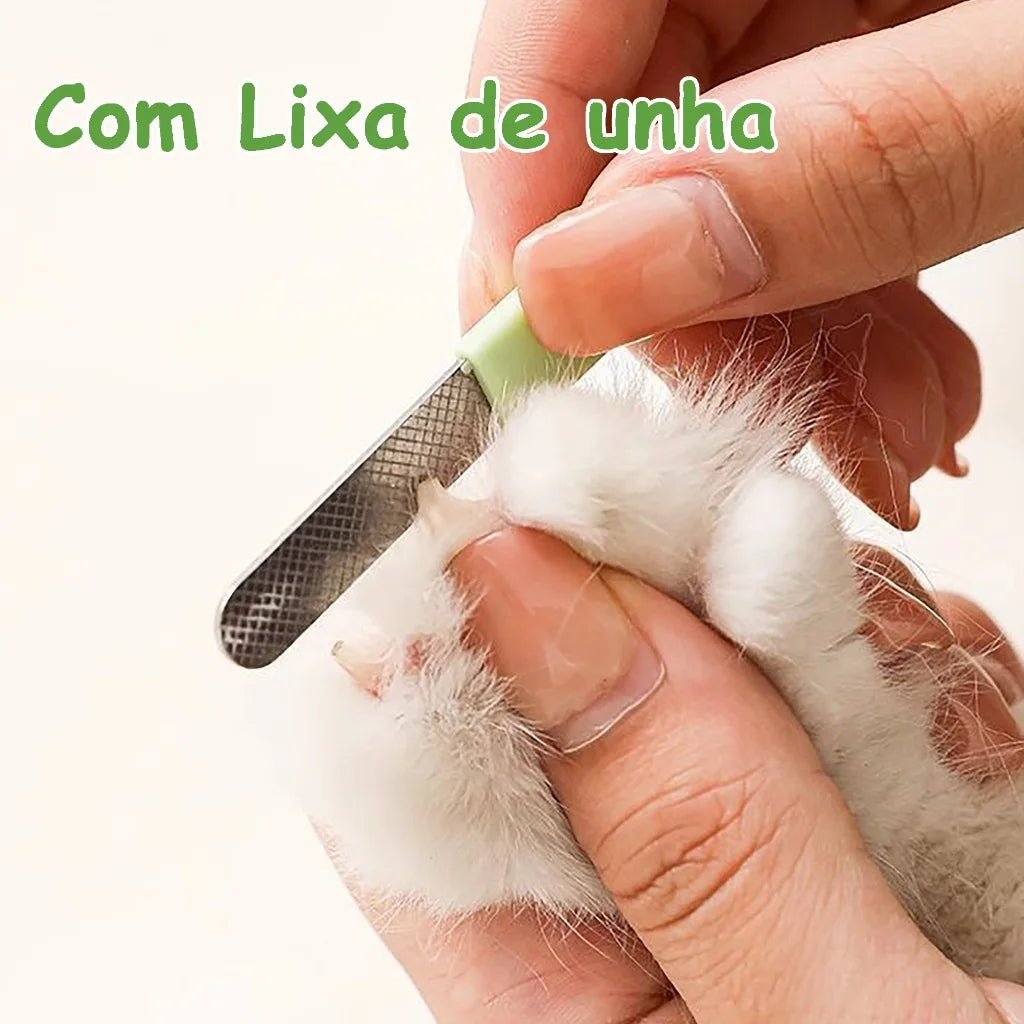 LED Light Dog And Cat Nail Clipper And File with Scissors Complete Pet Grooming Tool for Dogs And Cats