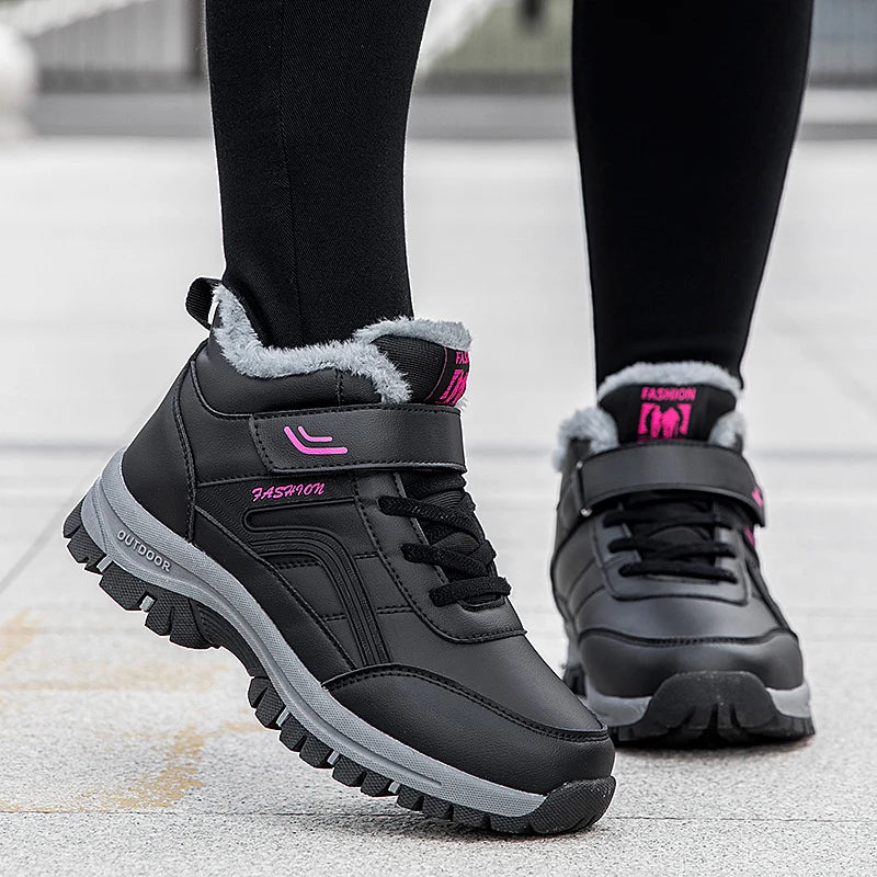 New 2025 Women Winter Waterproof Boots Designer Australian Platform Boots for Leather Warm Ankle Fur Booties Luxury Boots