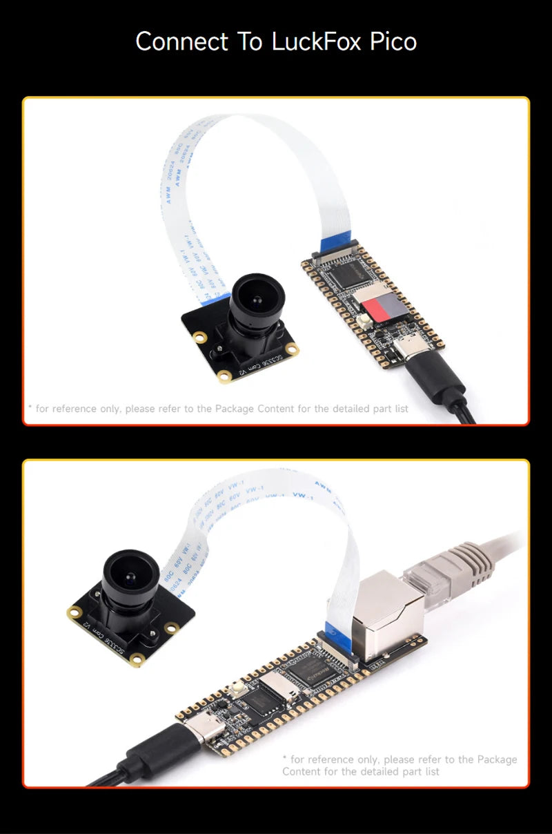 LuckFox Pico Camera SC3336 3MP Camera Module (B) High Sensitivity Low Light Performance Compatible LuckFox Pico Series Board