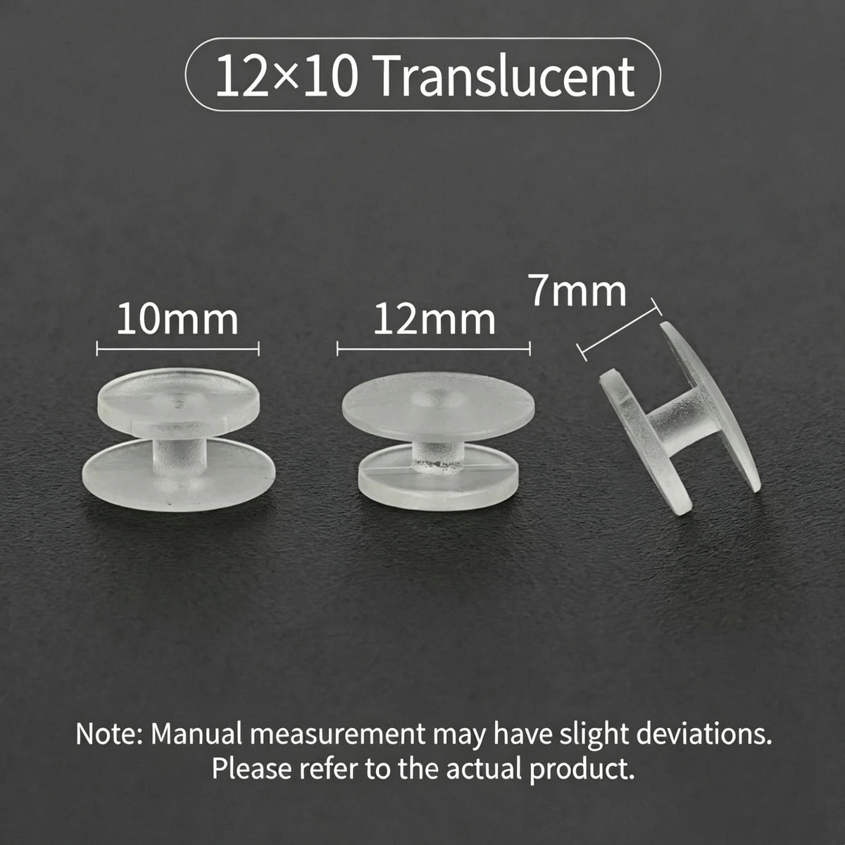 30Pcs Transparent & Black Buttons Accessories For DIY Sandal Shoe Charms Jewelry Decor