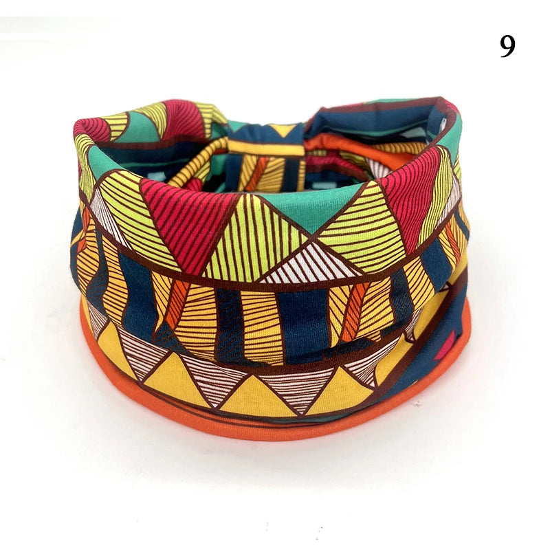 Bohemian Knot Turbans Yoga Elastic Head Wrap Women Fashion Vintage Elastic Hair Band Lady Wide Headbands Female Hair Accessories
