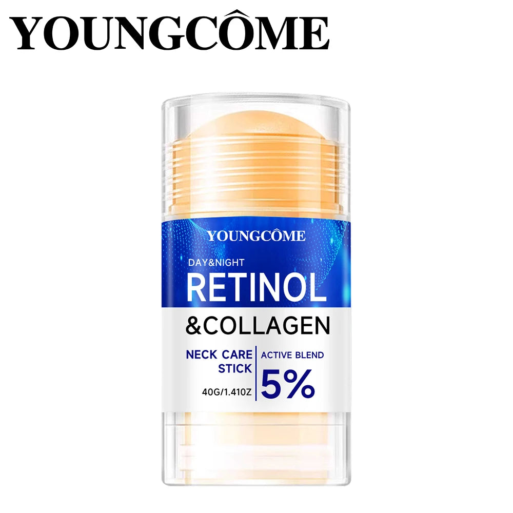 Retinol & Collagen Neck Cream Stick Eliminate Neck Fine Lines Deeply Hydrate Firming Tightening Nourishing Care Cream Stick