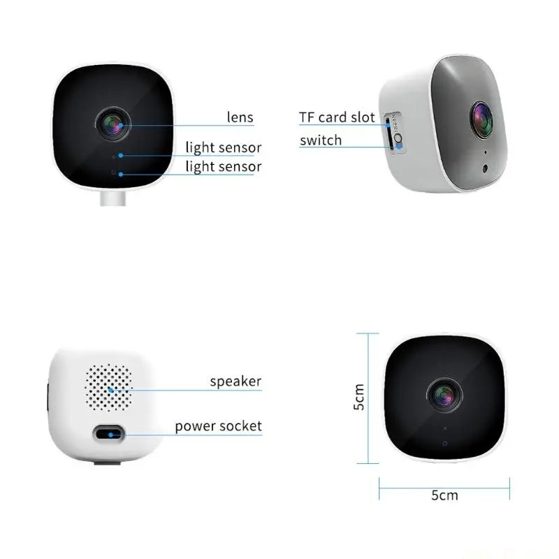 M5TD Succeedto Crystal 2k Security Camera,Wireless Monitor Cameras for Home Security Indoor,Home Observation Cameras,Color Night