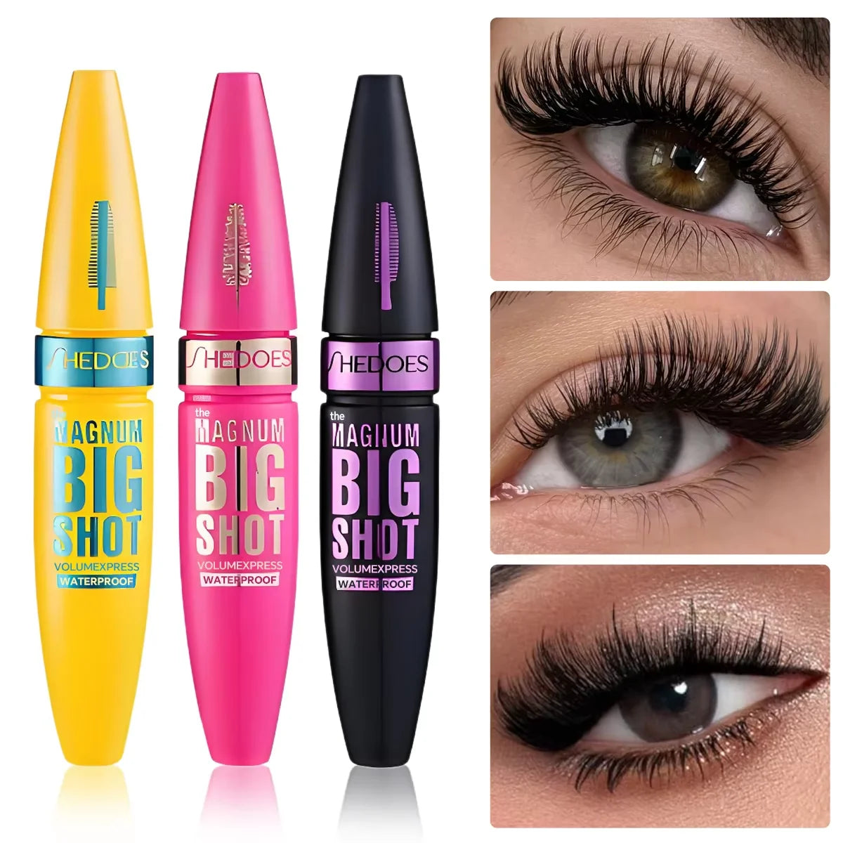 Black Thick Eye Black Lengthened Waterproof Sweat-Proof Lasting Mascara Setting Cream