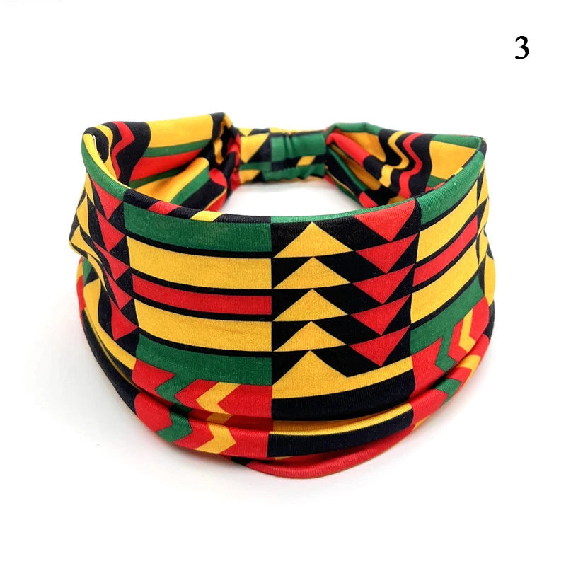 Bohemian Knot Turbans Yoga Elastic Head Wrap Women Fashion Vintage Elastic Hair Band Lady Wide Headbands Female Hair Accessories