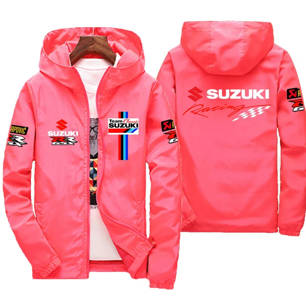 2026 Suzuki Motorcycle New Spring and Autumn Jacket Men's Windproof Jacket Casual Fashion Sports Outdoor Cycling Jacket