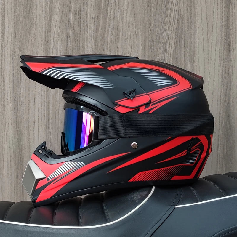 Off Road Motorcycle Helmet DOT Certified Motocross Dirt Bike Helmet ATV MX Downhill Racing Full Face Helmet Casco Moto Capacete