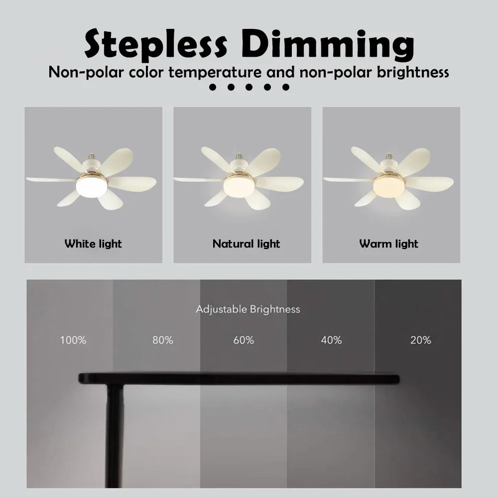 E27 LED Ceiling Fan Light with Remote