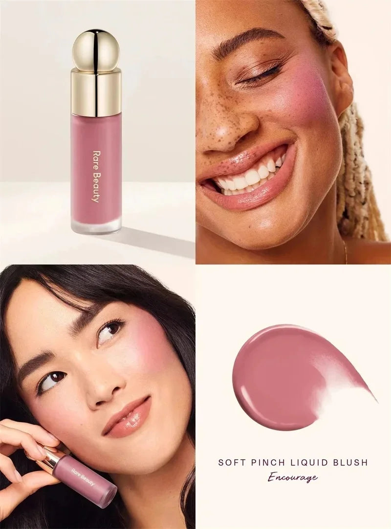 Rare Beauty Soft Pinch Liquid Blush Cream Lasting Lightweight Waterproof Makeup Moisturize Lip Gloss Happy Hope Encourage Bliss