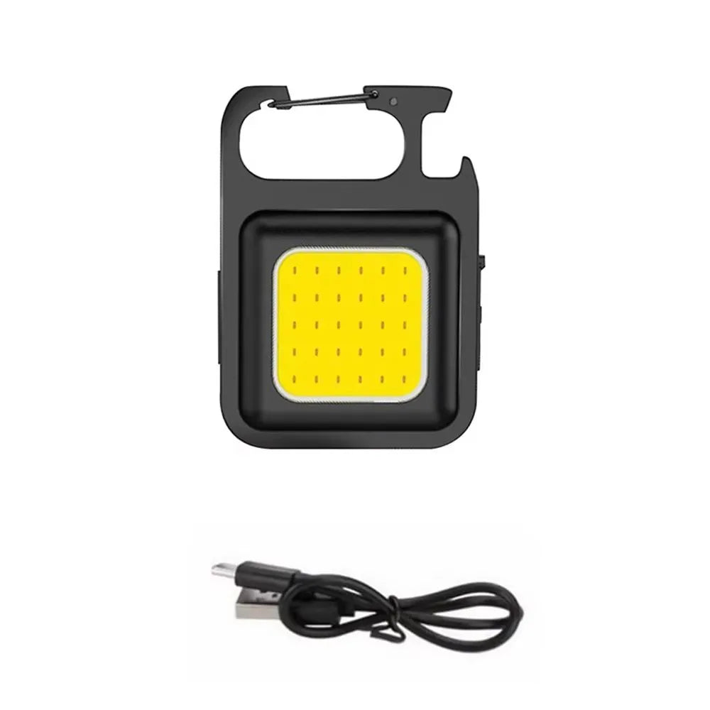 Home 3 Lighting Modes for Camping Super Bright MINI COB Keychain Flashlight Charging Lamp Camping Lights with Magnet