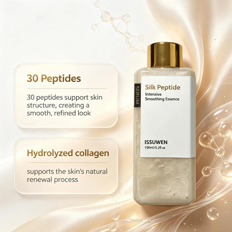 Silk Peptide EGF Smoothing Facial Toner Daily Moisturizing Hydrating Face Skin Care Water 150ml