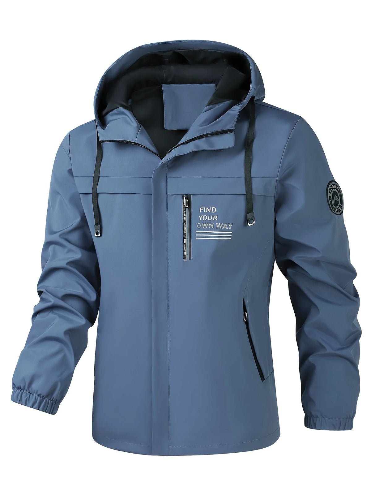 Fashionable Men's Casual Windbreaker Jacket Hooded Jacket Men's Waterproof Outdoor Soft Shell Winter Outwear Clothing Warm Plus Size