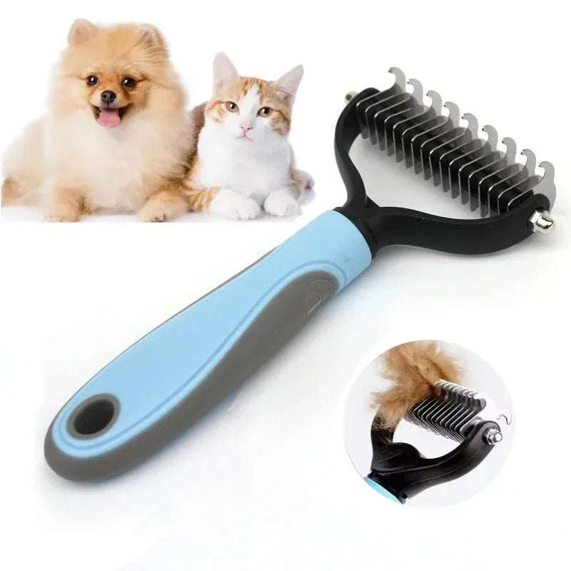 Pet Knot Comb Pet Deshedding Brush Dog Cat Grooming Tool Hair Fur Remover Undercoat Knot Cutter Comb for Puppy Shedding Supplies