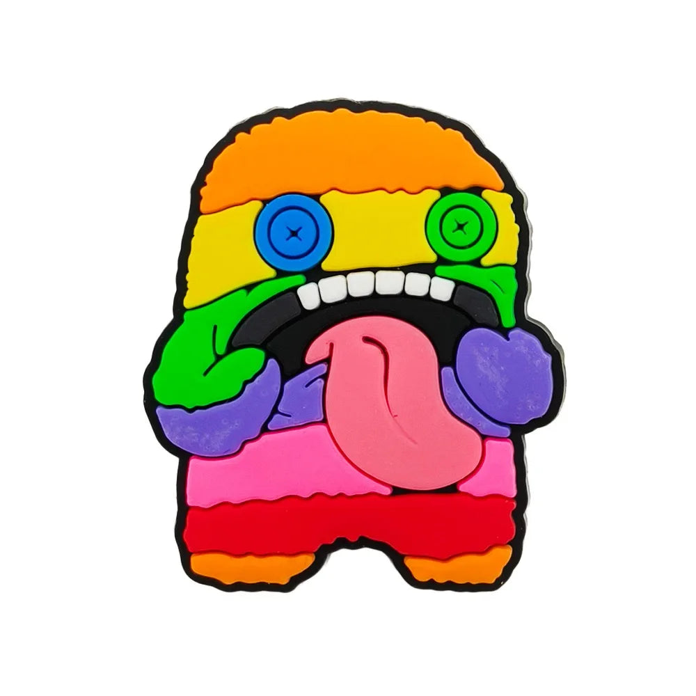 12/50Pcs Fuggler Monster Shoe Charms Cartoon Teeth Monsters Shoes Decoration Accessorie Buckle DIY Clogs Sandal Wristband
