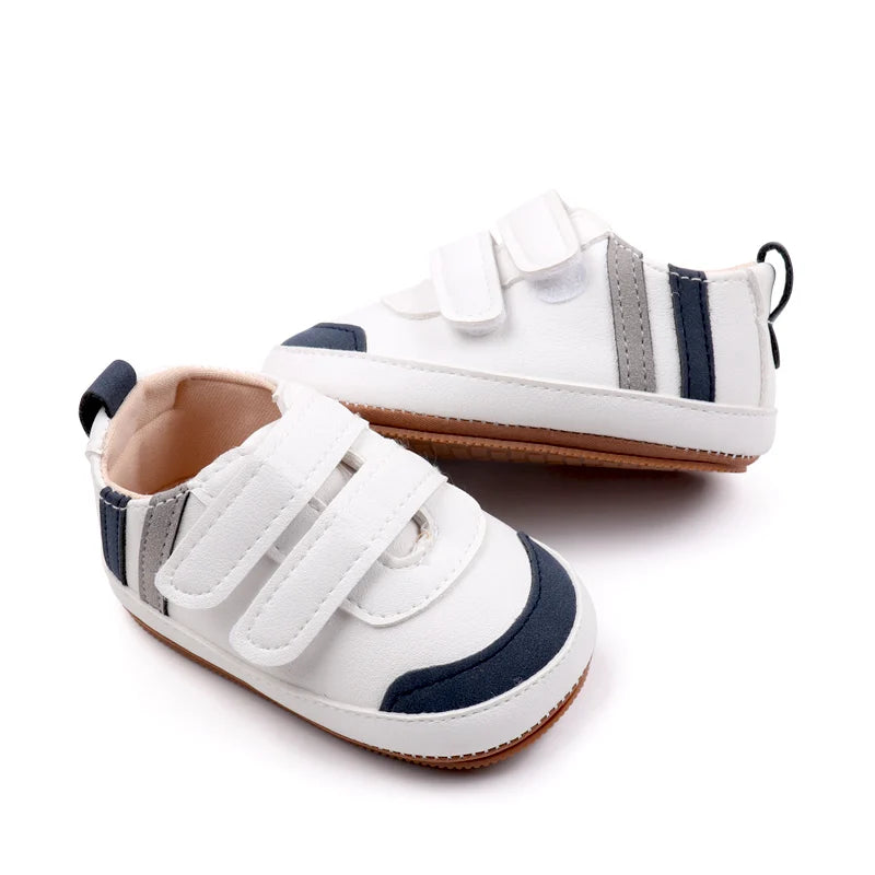 Baby Shoes Soft PU PVC High Quality Anti-slip Sole Newborn Toddler Prewalking Sneaker Spring and Autumn Style 2024 New  BXC3223