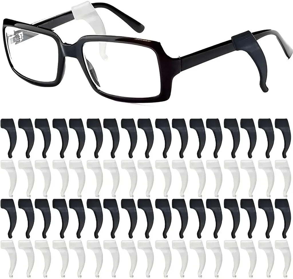 1-20pairs Ear Hook Anti-slip Glasses Leg Ear Sleeve Bracket Fastener Sunglasses Accessories Grip Anti-fall Eyewear Holder