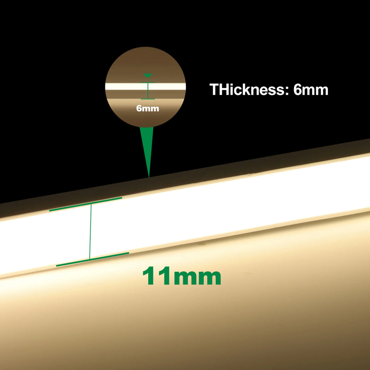 COB Neon LED Strip 5V 320LEDs/m Waterproof Dimmable LED Neon Rope Light Flexible Tape for Kitchen Cabinet Bedroom TV Backlight