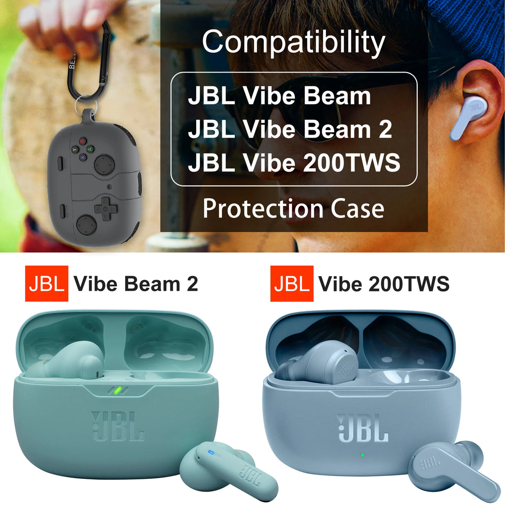 Protective Case For JBL Vibe Beam/Vibe Beam 2/Vibe 200TWS, Vogue Game Protection Cover for JBL Vibe 200TWS/Vibe Beam 2 Case