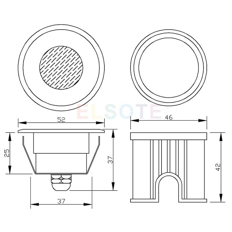 Outdoor Waterproof Led Lamp Garden Deck Terrace Floor Light RGB RGBW Recessed Inground Spot Short 12V 24V IP68 Stainless Steel
