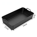 Rectangle Air Fryer Mold for Ninja Foodi Flex 10.4L AF500EU Reusable Heat Resistant Silicone Pot for Ninja Air Fryer Accessories
