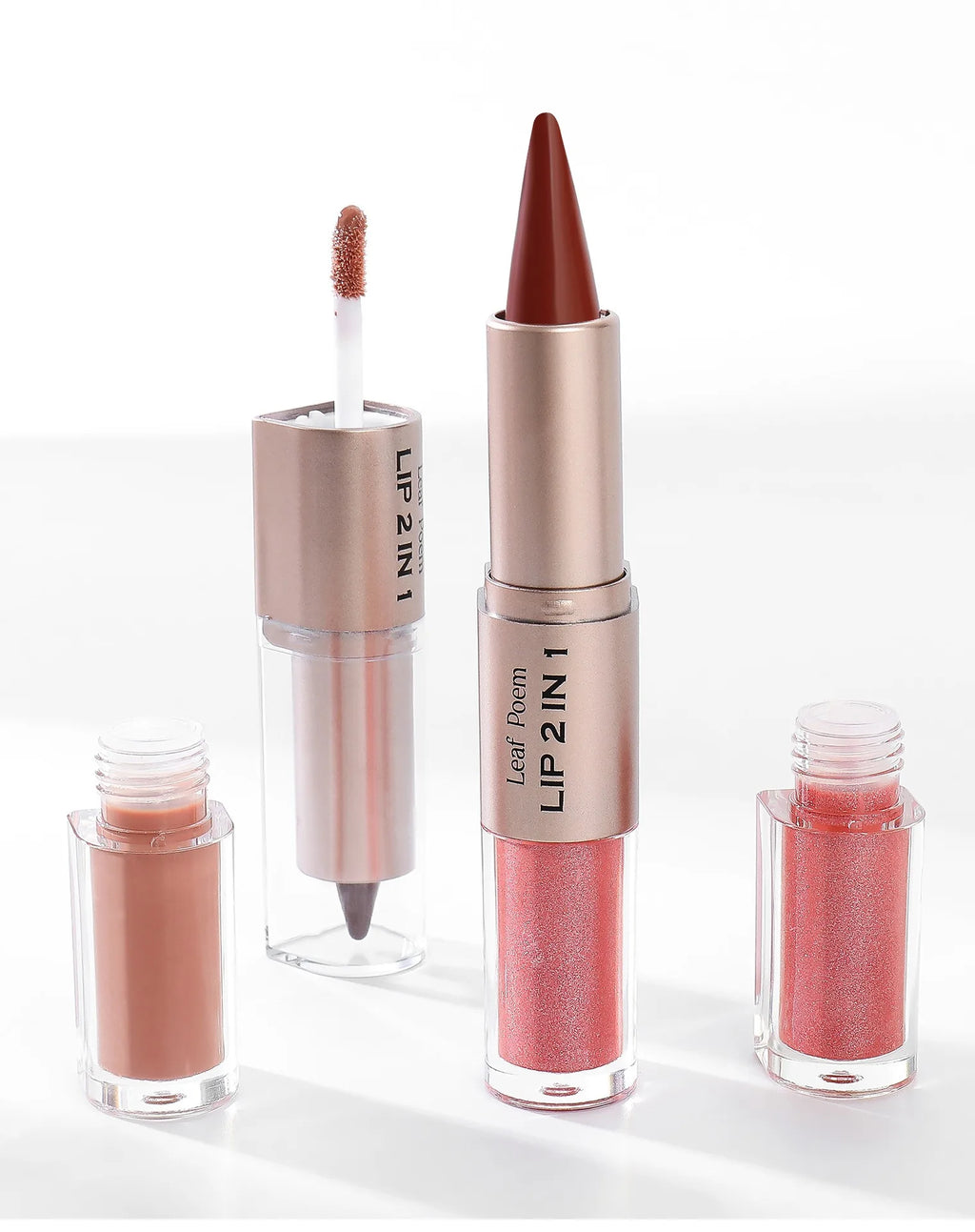 2 In 1 Dark Plum Pink Lip Makeup Matte Outline Lip Liner Mirror Plumping Lip Glaze Waterproof Lip Contour Non Stick Makeup