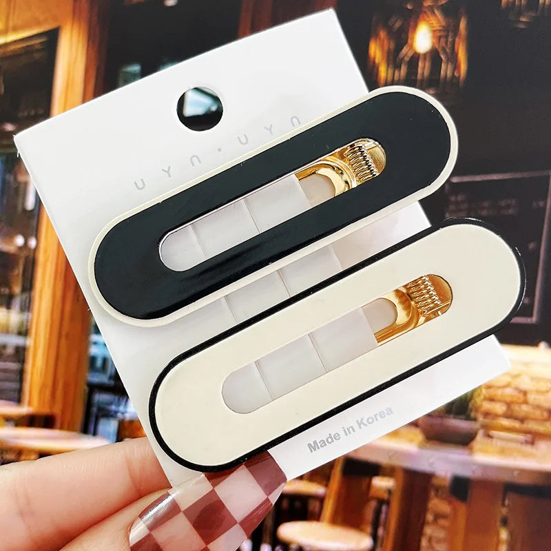 1 Set Fashion Acrylic Hair Clips Set Hairpins For Women Girls Geometric Barrettes Hairgrips Headwear Hair Accessories Jewelry