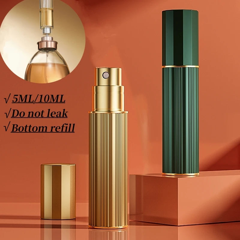 5ml 10ml Mini Bottom Filling Perfume Spray Dispenser Bottles Cosmetic Spray Atomizer Portable Refillable Liquid Container Bottle