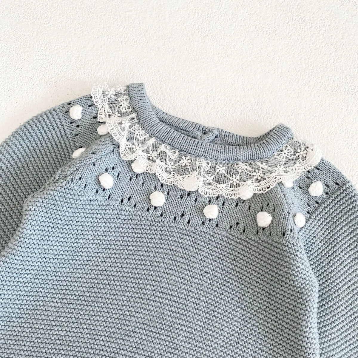 0-24M Baby Girl Romper Knit New Newborn Lace Warm Long Sleeve Jumpsuit Infant Princess Party Romper Toddler Fall Spring Clothing