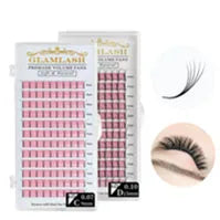 GAHAMACA Eyelash Extension 0.07mm C/D/L/LU Curl Lash 3dW-Shape Eyelashes Extension Natural Soft Premade False Lashes ﻿Wholesaled