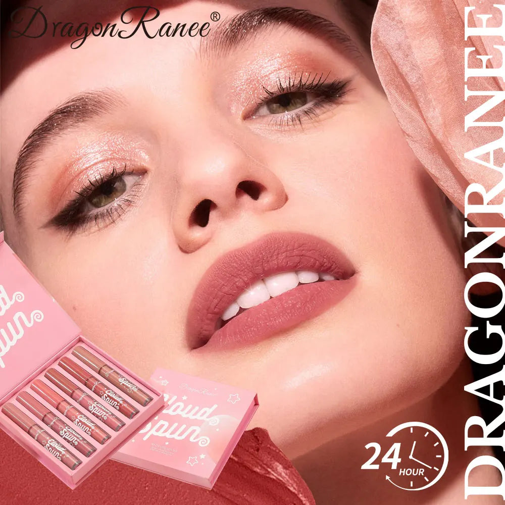 6-Piece Lip Gloss Set, Matte, Smooth, Silky, Long-Lasting, Non-Stick, Non-Fading, Brightening, Complexion-Enhancing, Matte Lipstick Set