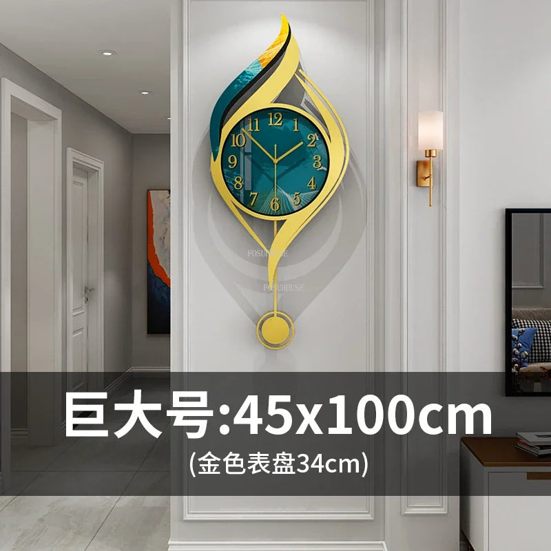 Creative Light Luxury Metal Wall Clocks Living Room Wall Clock Minimalist Modern High-end Wall Watch Nordic New Home Decoration