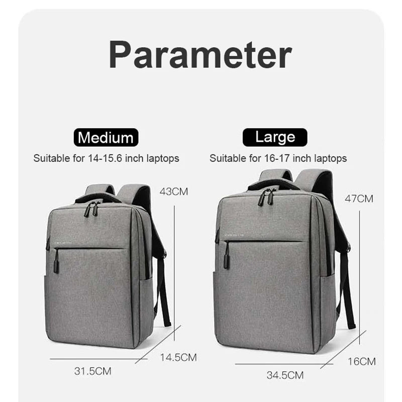 Laptop Backpack 17.3 inch Large Capacity Travelling Backpacks Waterproof Laptop Bag 15.6 17.3 Multi-pockets Men's Backpack