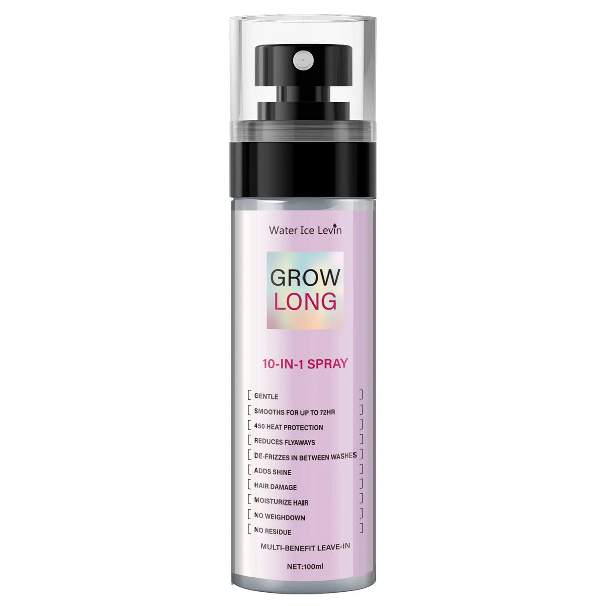 100ml, 10 in 1 Long Hair Care Spray, Innovative Technology for Comprehensive Care, Creating a Natural Lotus-Like Feel, Gentle Spray to Address Various Hair Issues