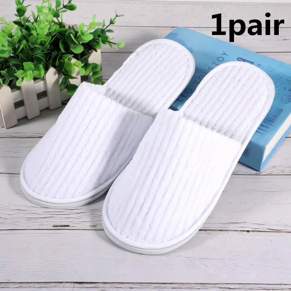 3Pairs Winter Slippers Men Women Hotel Disposable Slippers Thickened Anti-slip Guest Slippers Top Quality Bedroom House Slippers