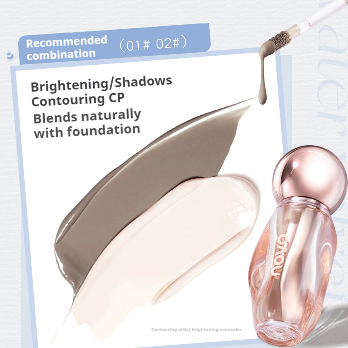 NOVO Concealer for Contouring and Brightening Facial Brightening Concealer for Acne Scars and Dark Circles