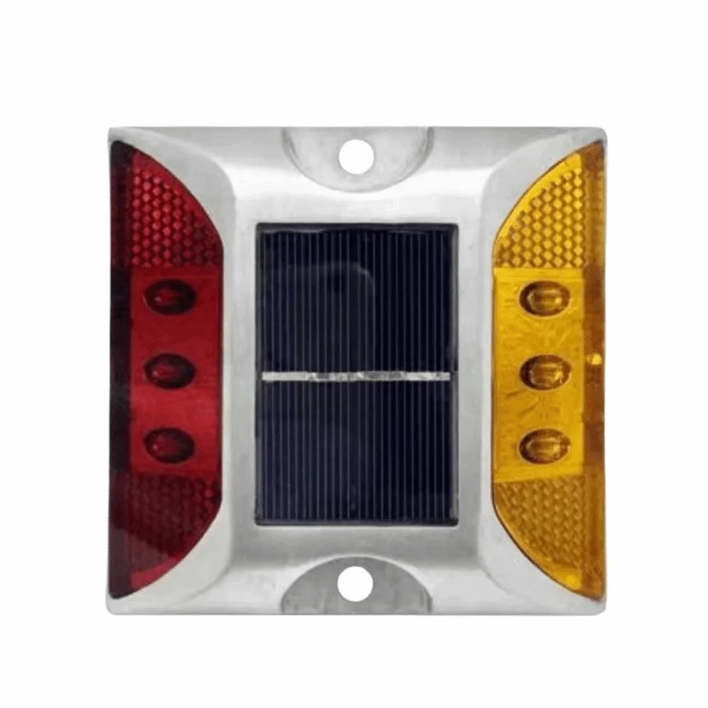 Solar Powered Solar Road Stud Light Outdoor Lighting Durable LED Ground Light Flashing Double Side Traffic Marker Light