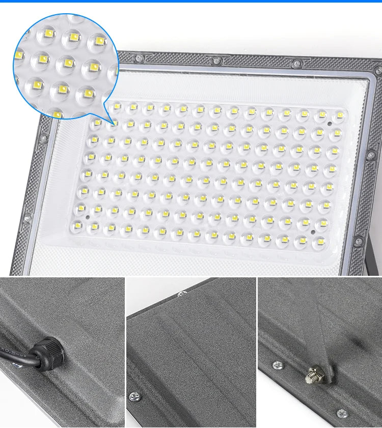 Led Floodlight Outdoor IP66 Waterproof 50W 100W 200W 300W 500W 220V Reflector LED Garden Lighting Street Lamp Wall Flood Lights