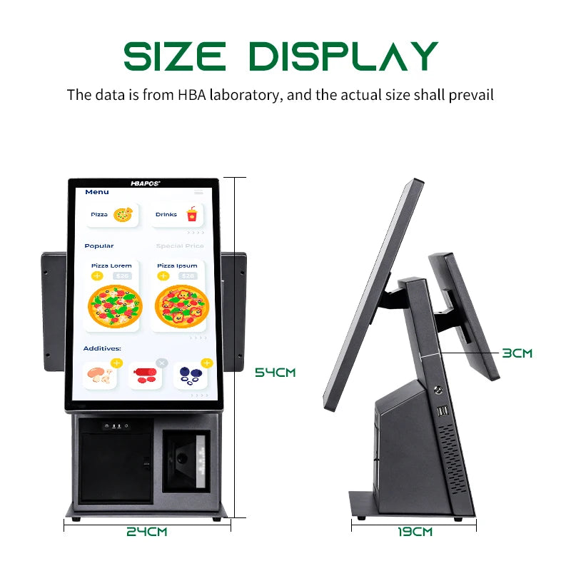 Bill Touch Screen Desktop Self Ordering Kiosk Pos System Terminal Payment Kiosks Machine for Restaurant