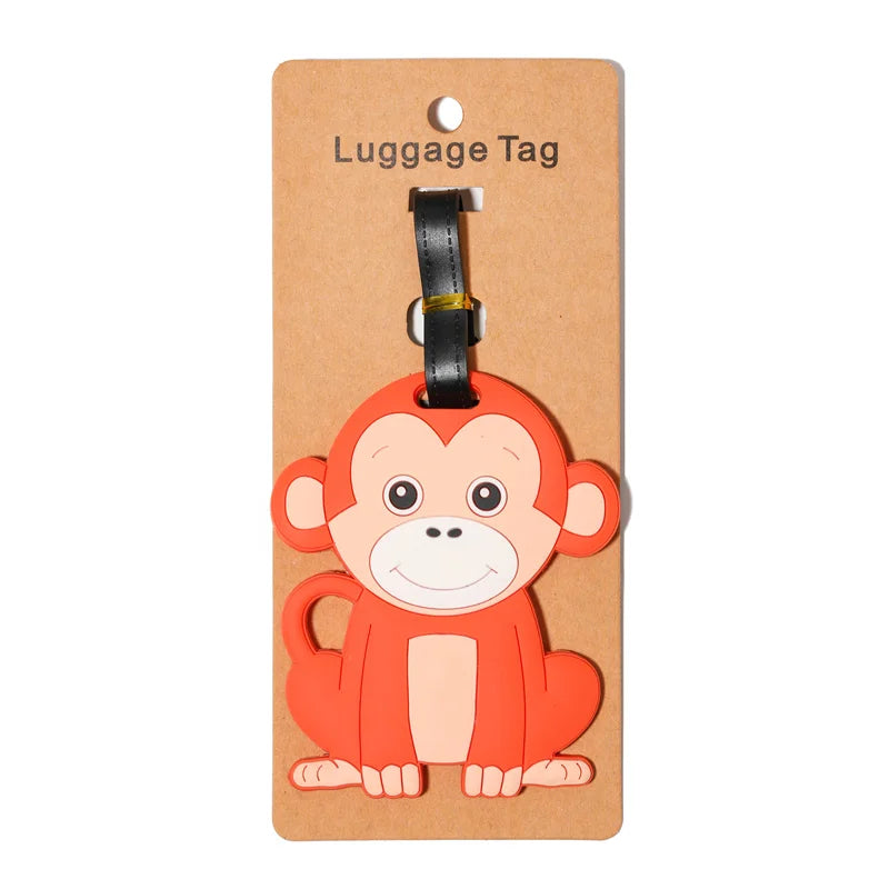 Macaron Colored Cat Paw Luggage Tag Check-in Anti Loss Ornament, Containing Various Types of Luggage Tags