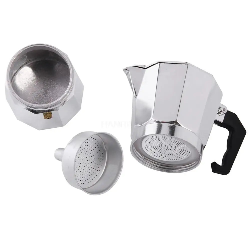 KNCOKAR 1/2/3/6/9/12/14cup Stovetop Moka Coffee Maker Italian Top Moka Espresso Cafetera Expresso Percolator Cafe Coffee Pot