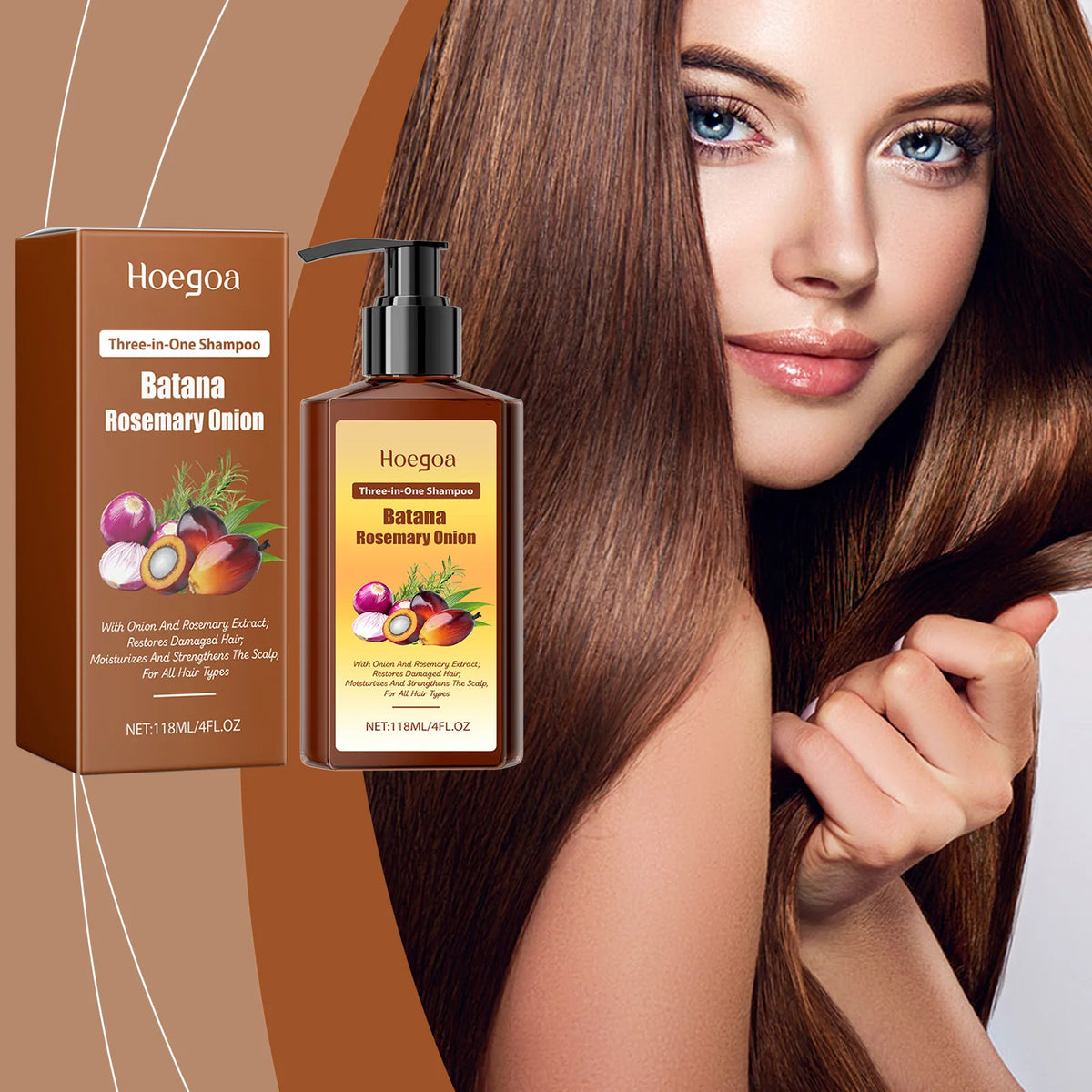 Batana Hair Growth Shampoo Nourish Hair Follicles Strengthen Root Smooth Frizzy Anti Hair Loss Treatment Thickening Hair Shampoo