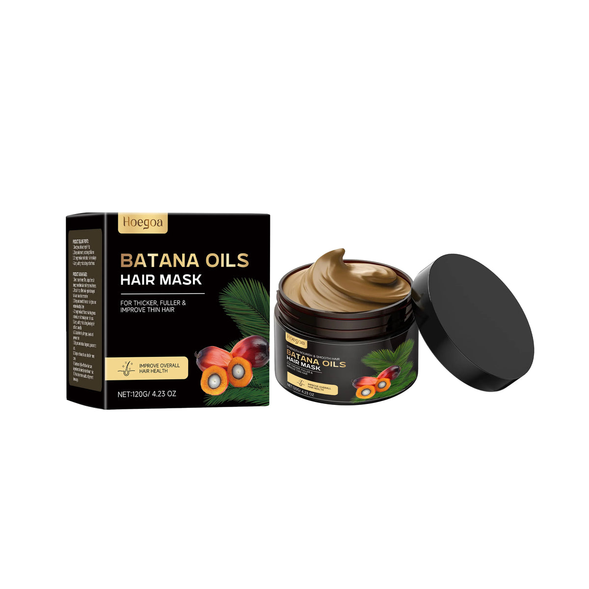 100% Pure Organic Hair Mask Batana Oil Hair Growth Oil Natural Treatment Nourishing Reduce Hair Loss Anti-Breakage Hair Products