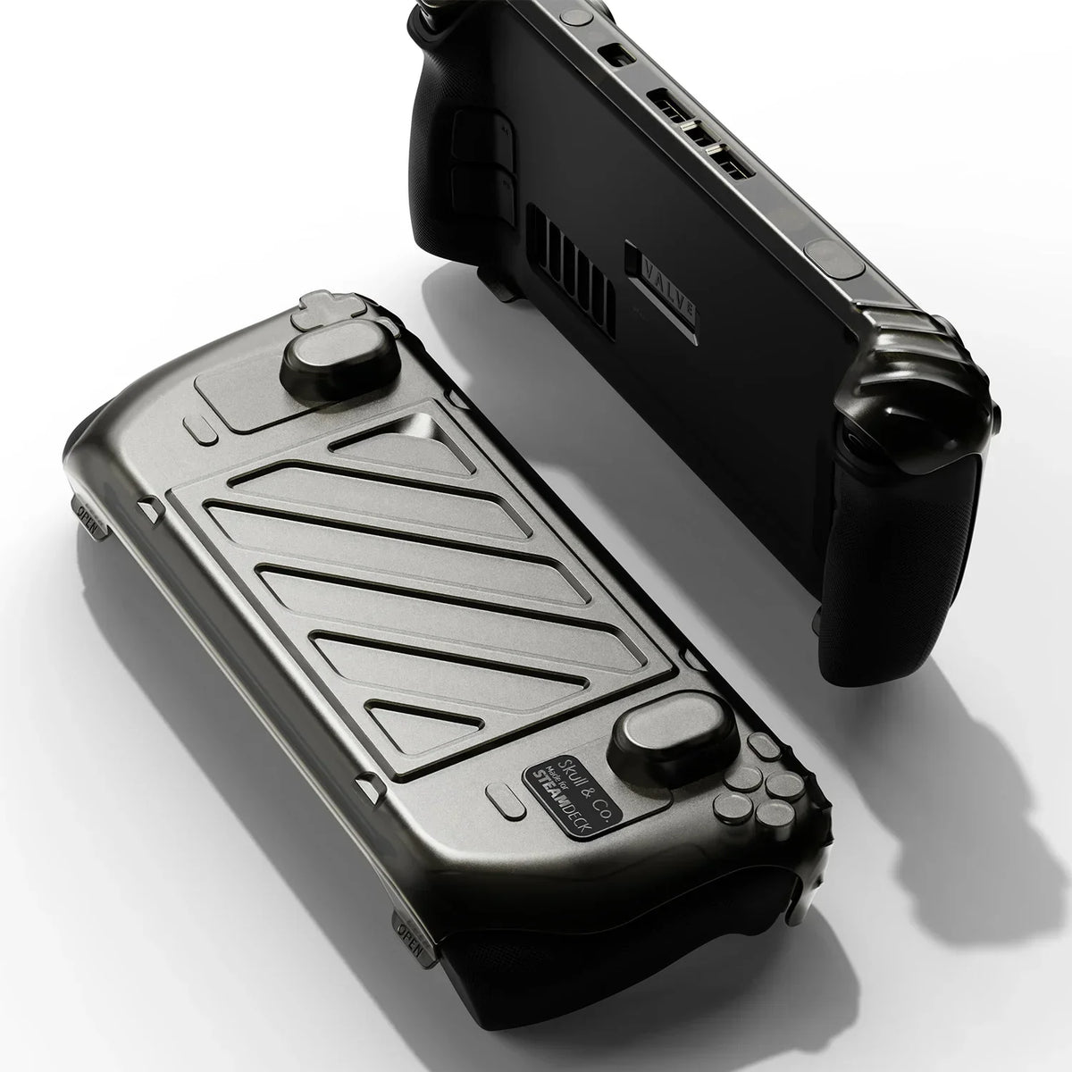 Skull & Co. HardShell Front Cover Bundle GripCase Portable Protective Case StandGrip for Steam Deck LCD/OLED Game Console