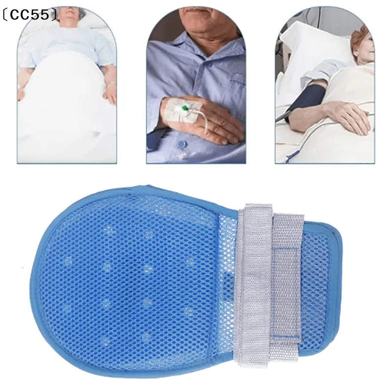 1 Pcs Medical Restraint Glove Detachable Bedridden Patient Anti Fall Hand Constraint Protector Anti Scratch Fixed Glove〔CC55〕