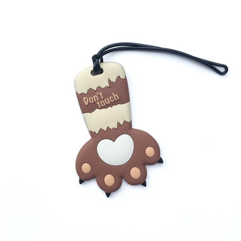 Macaron Colored Cat Paw Luggage Tag Check-in Anti Loss Ornament, Containing Various Types of Luggage Tags