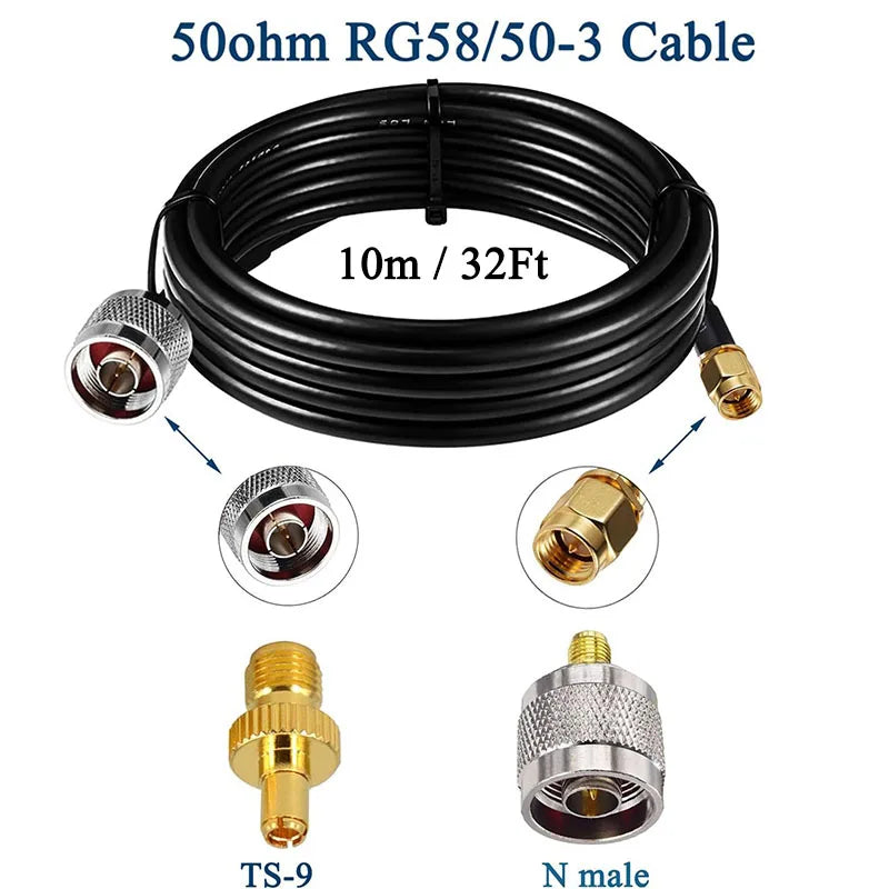 5G 4G LTE Antenna Outdoor Omni Directional Cellular WiFi Antenna Long Range SMA ts9 External Wide Band 698-6000MHz 10dbi
