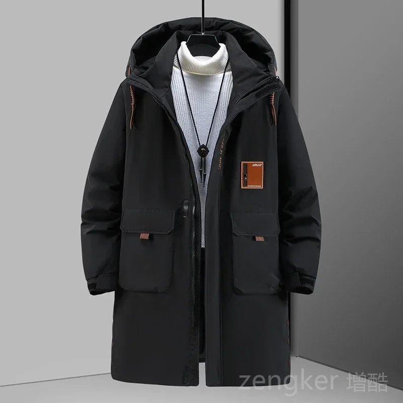 Winter thick medium-length cotton coat plus size loose winter jacket tide jacket big yards clothing man 12XL 11XL 10XL Parkas